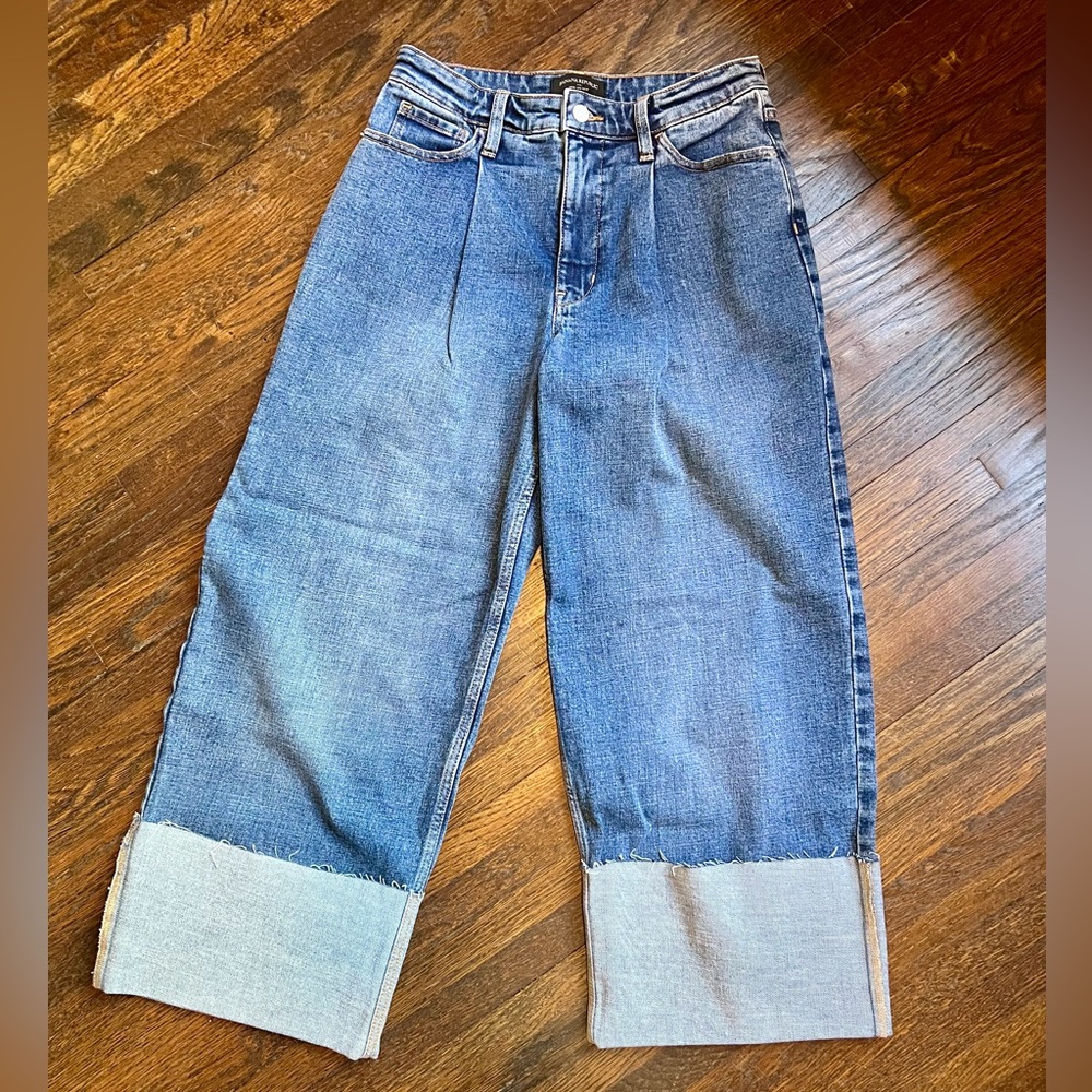 Banana Republic Jeans | Wide Leg Crop | Cuffed - Size 27 Regular